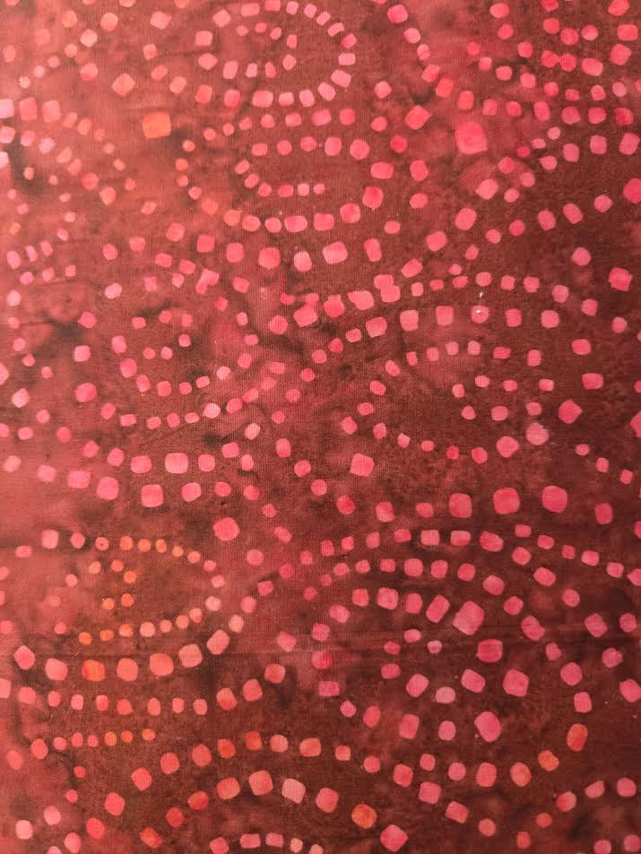 Island Batik | Dot Floral | Punch Pink
