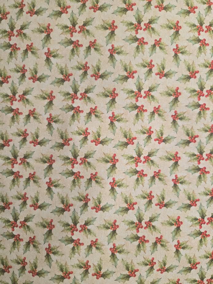 White Owl | Holly w/Cream Background