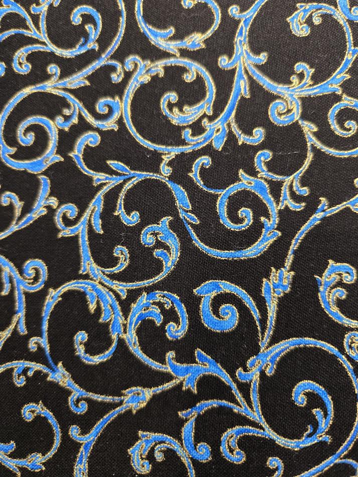 Timeless Treasures | Cotton Metallic | Peacock