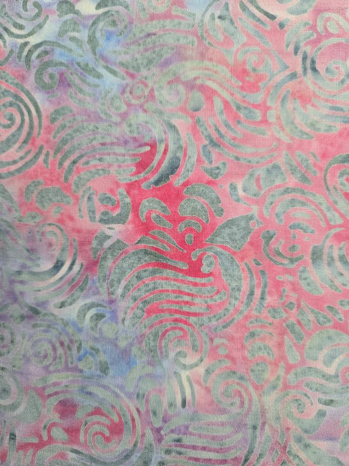 Island Batik | Swirls - Pink/Blue