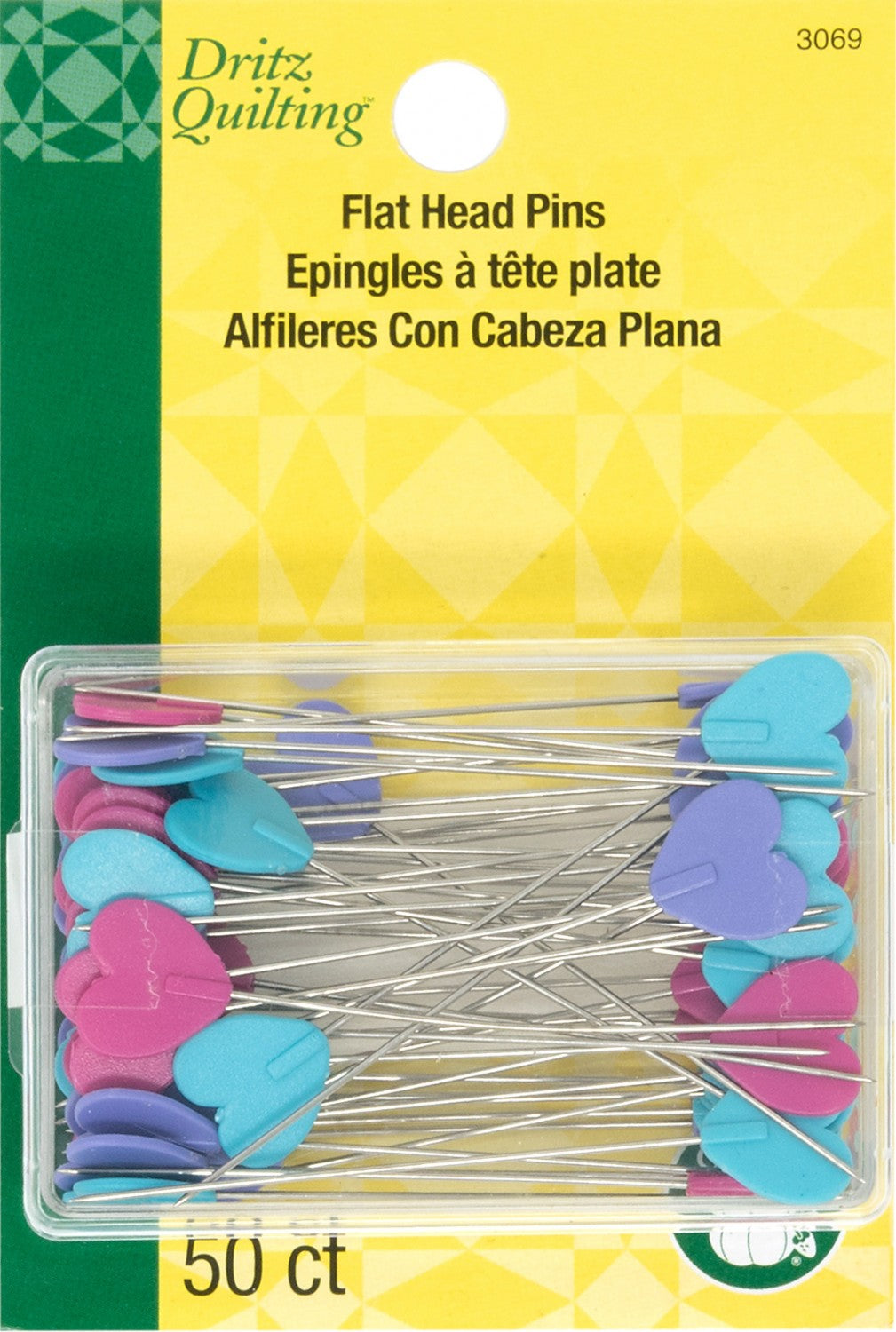 NOTION | Dritz Heart Pins | 50 ct