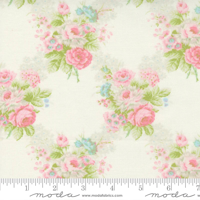 MODA | Cottage Linen | Pink/Tan Foral