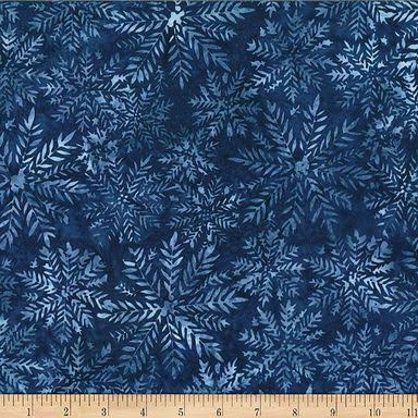 Bali Batik | Snowflakes | Navy