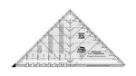 CREATIVE GRID | Half Square 4 in 1 Triangle Ruoer