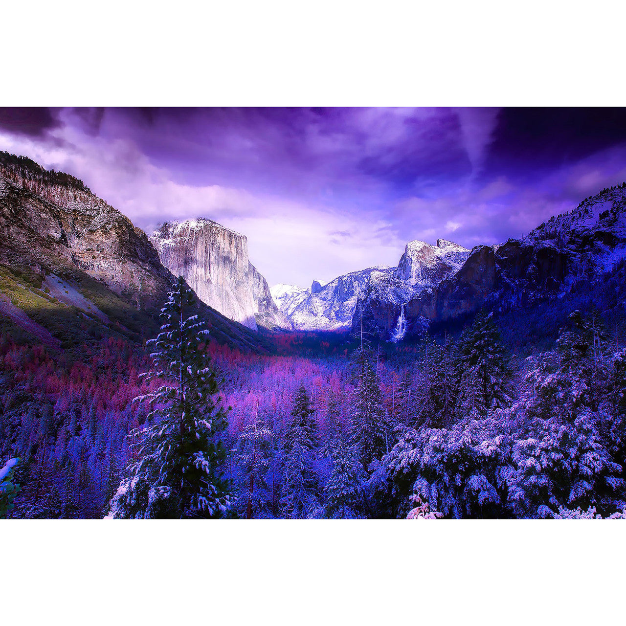 Yosemite In Winter Panel | 27. 5 x 18