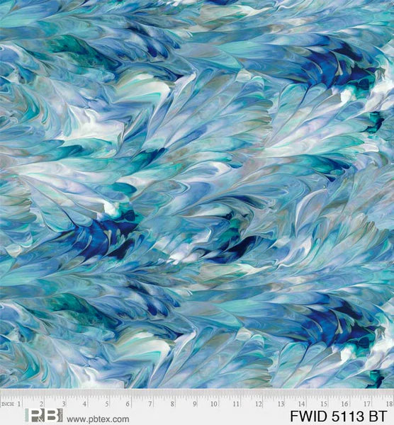Foust | 108 | Fluidity | Painted Marble | Blue