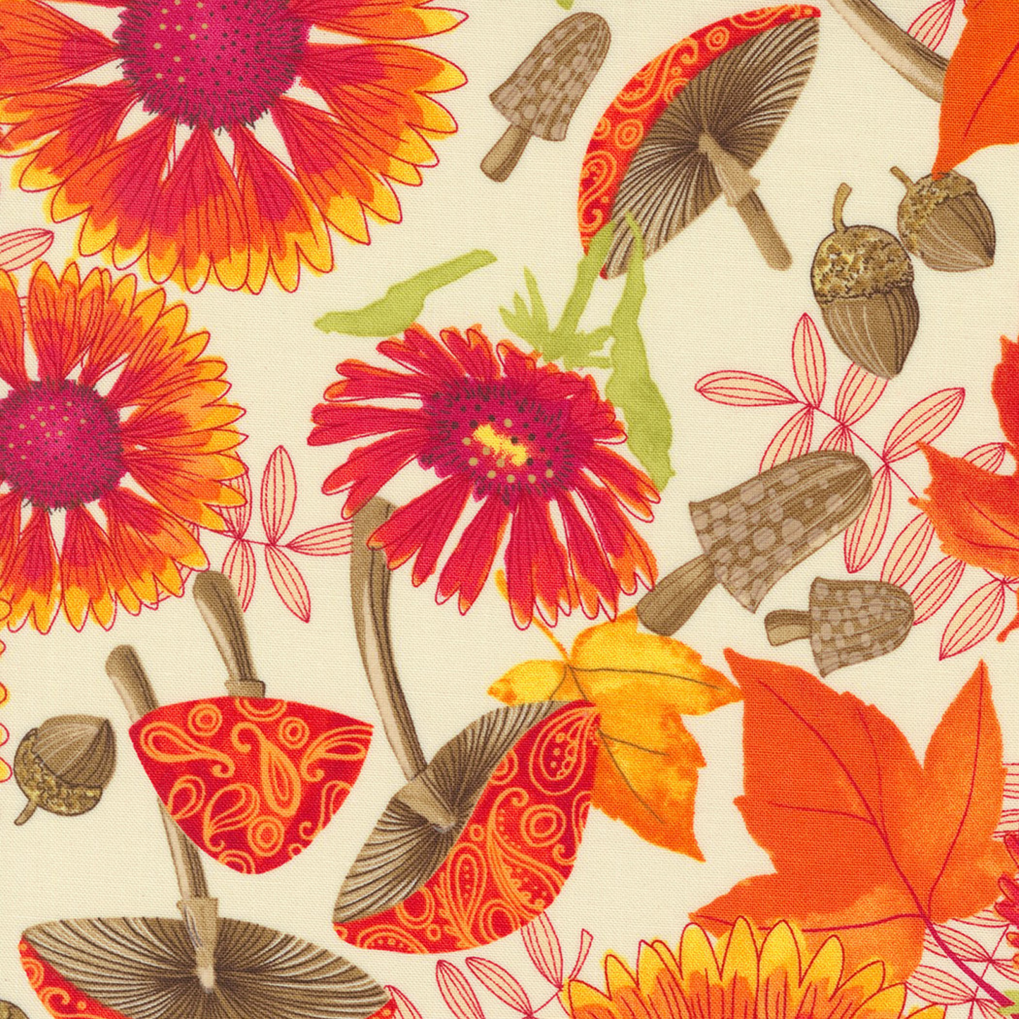 MODA | Forest Frolic | Cream/Orange