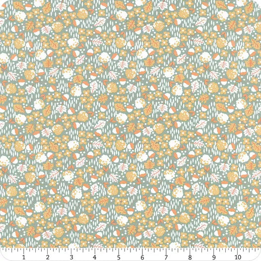 MODA | Cozy Up | Green/Orange Floral