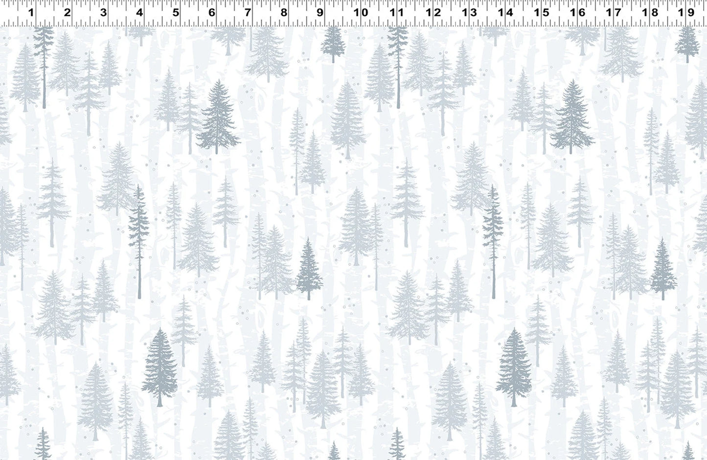 Clothworks | FLANNEL | Scandinavian Winter | Light Gray