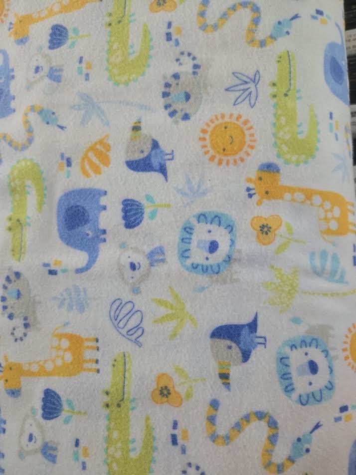 Benaratex | Chalk Baby Jungle Flannel