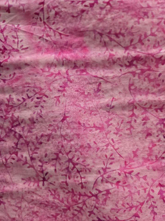 Island Batik | Mini Sprigs | Pink Bubble