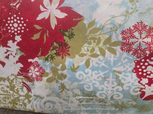Moda | Peppermint Bark | Teal/Red | 30690-13