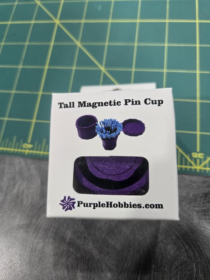 Tall Magnetic Pin Cup | Purple