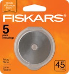 NOTIONS | FISKARS ROTARY  BLADES | 45MM - 5 PACK