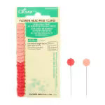 Clover Flower Head Pins - 20 count