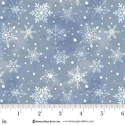 HENRY GLASS | Blue w/ Snowflakes