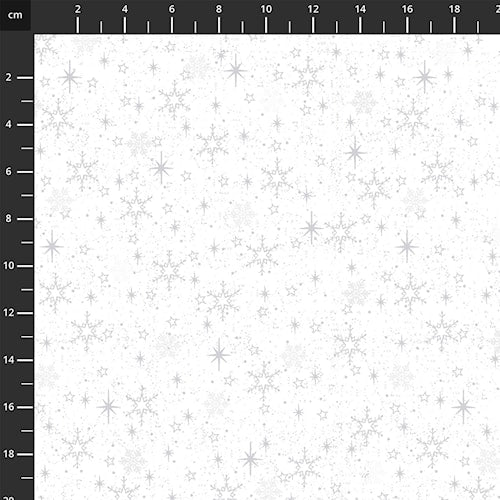 BLANK | We Love Christmas | White w/ Silver Stars
