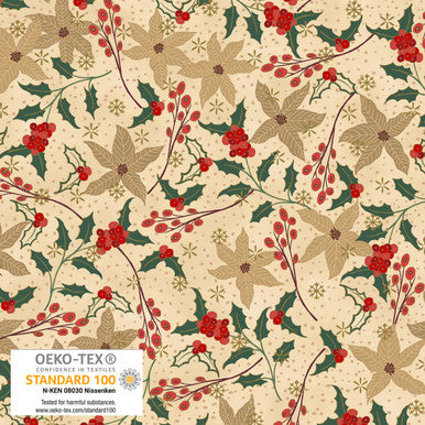 STOF | Poinsettias and Hollies  w/Metallic