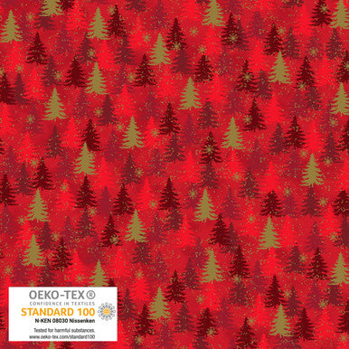 STOF | Trees w/ Metallic | Red/Gold