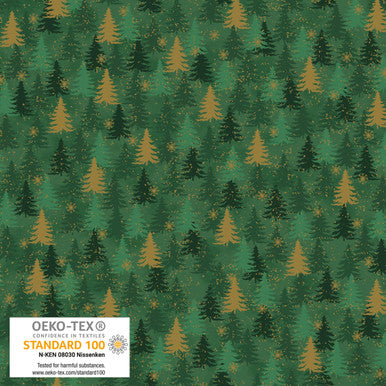 STOF | Trees w/Metallic | Green/Gold