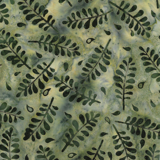 ISLAND BATIK | Small Leaves | Grass