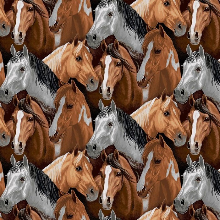 American Spirit | Tan/Multi | Packed Horses