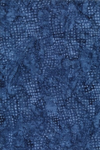 Timeless Treasures | Tonga Batik | Navy Stars & Dots