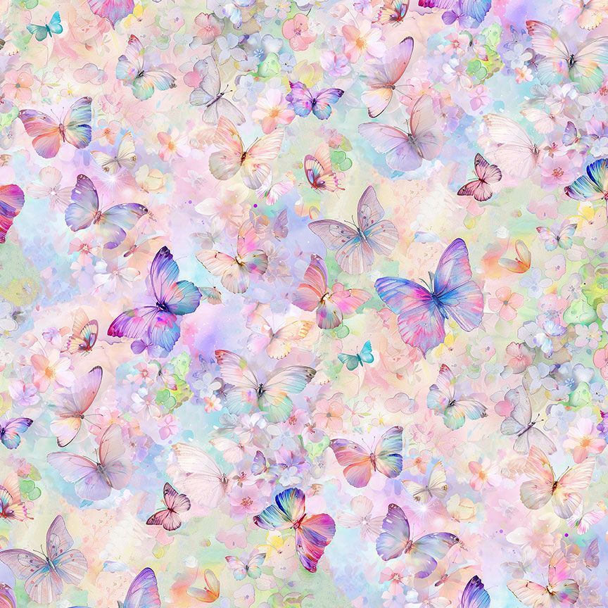 Timeless Treasures | Butterflies on Floral