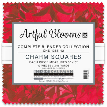 Kaufman | Artful Blooms | Charm Squares