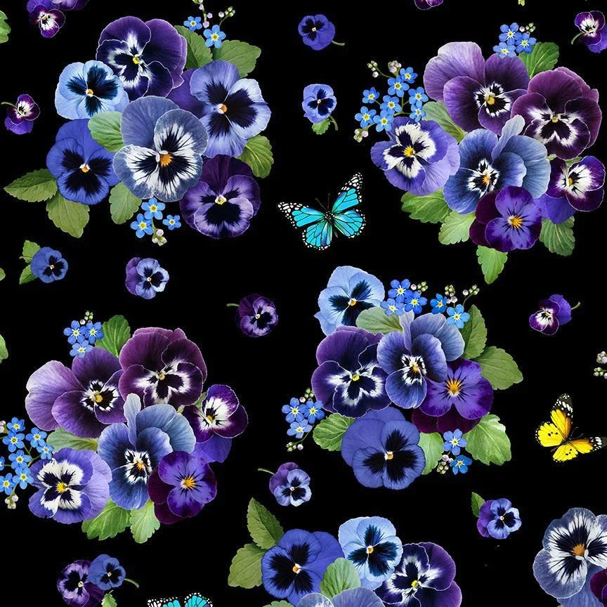 TIMELESS TREASURES | Pansy | Black