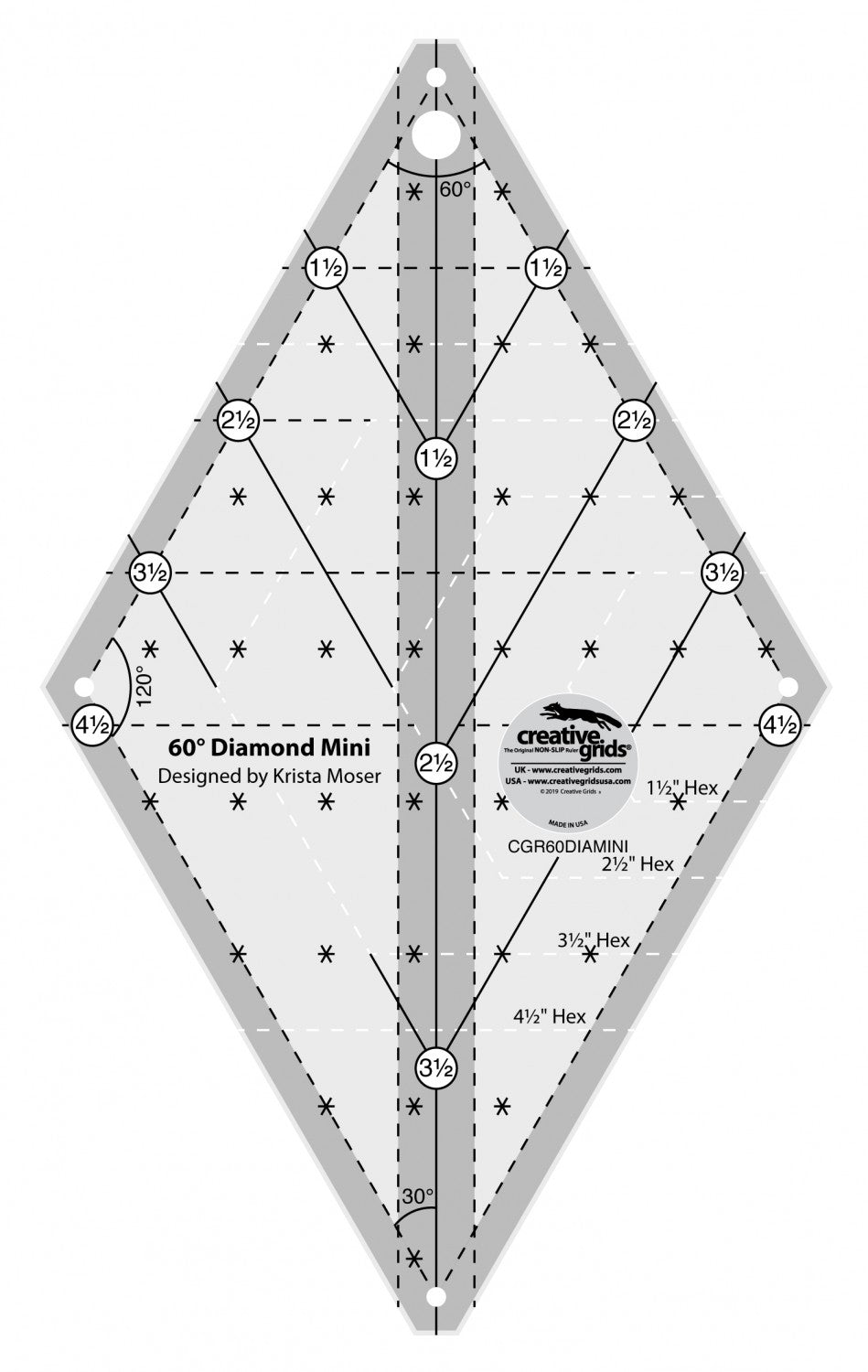 Creative Grid | Diamond Ruler | Mini