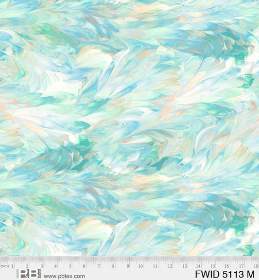 Foust | 108 | Fluidity | Painted Marble | Teal