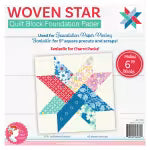 6" Woven Star Quilt Block Paper