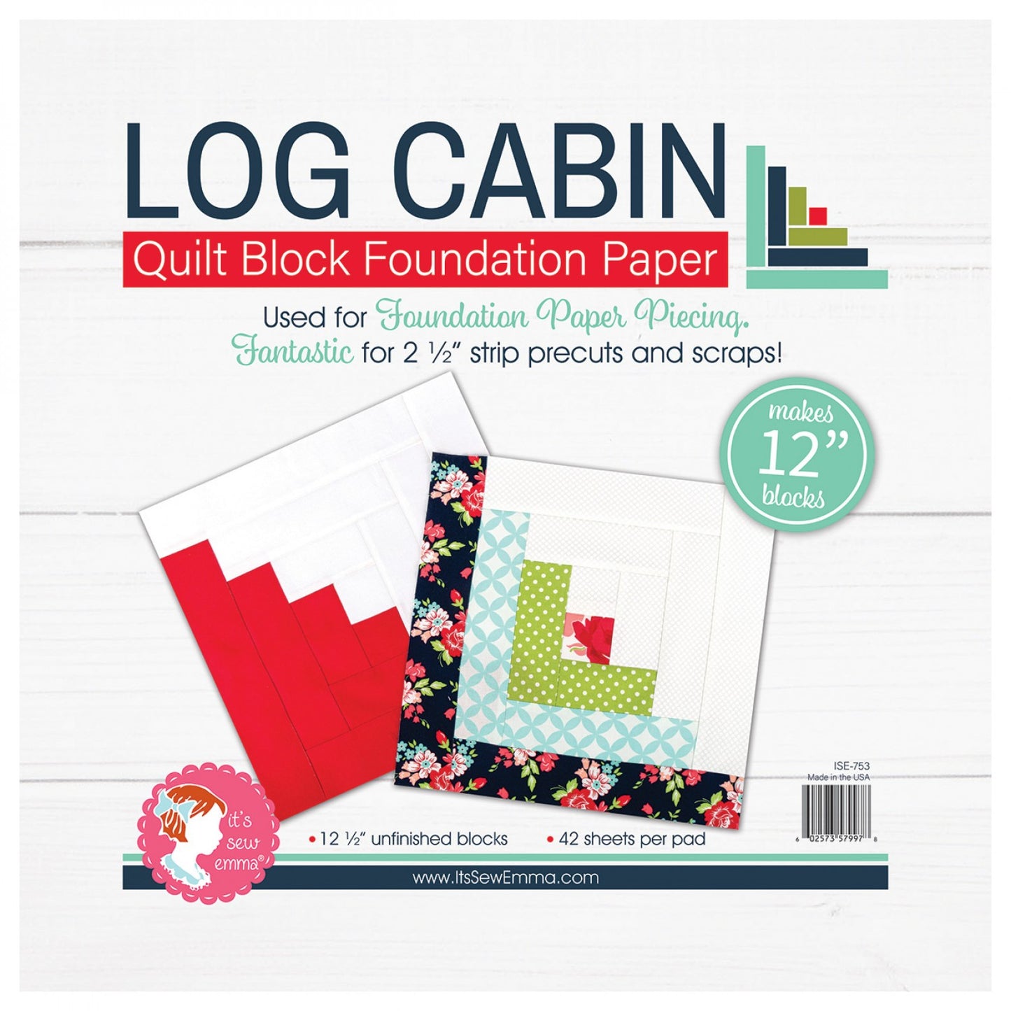 NOTION | Foundation Paper | 12" Log Cabin