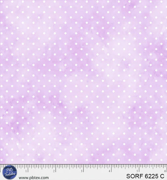 P & B | Flannel | Lavender Pin Dots