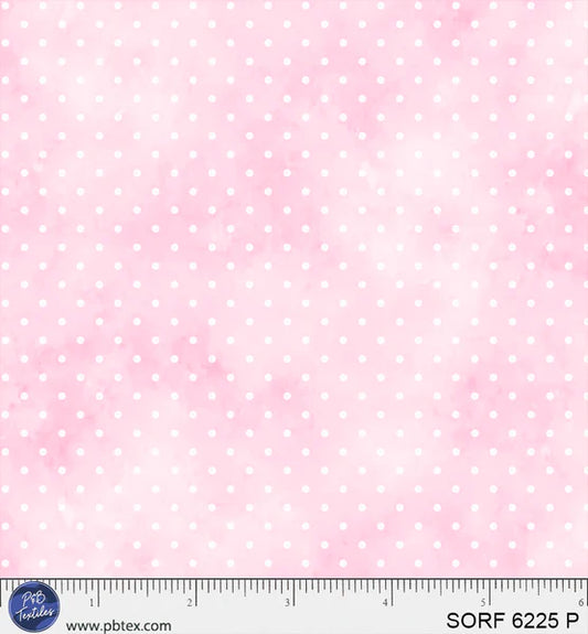 P & B Textiles | Flannel | Pink Pin Dots
