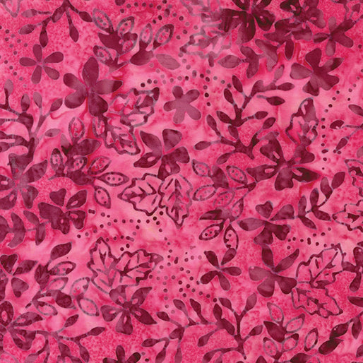 BENARTEX BATIK | Floral Sprigs | Cranberry