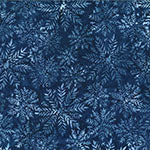 Bali Batik | Snowflakes | Navy